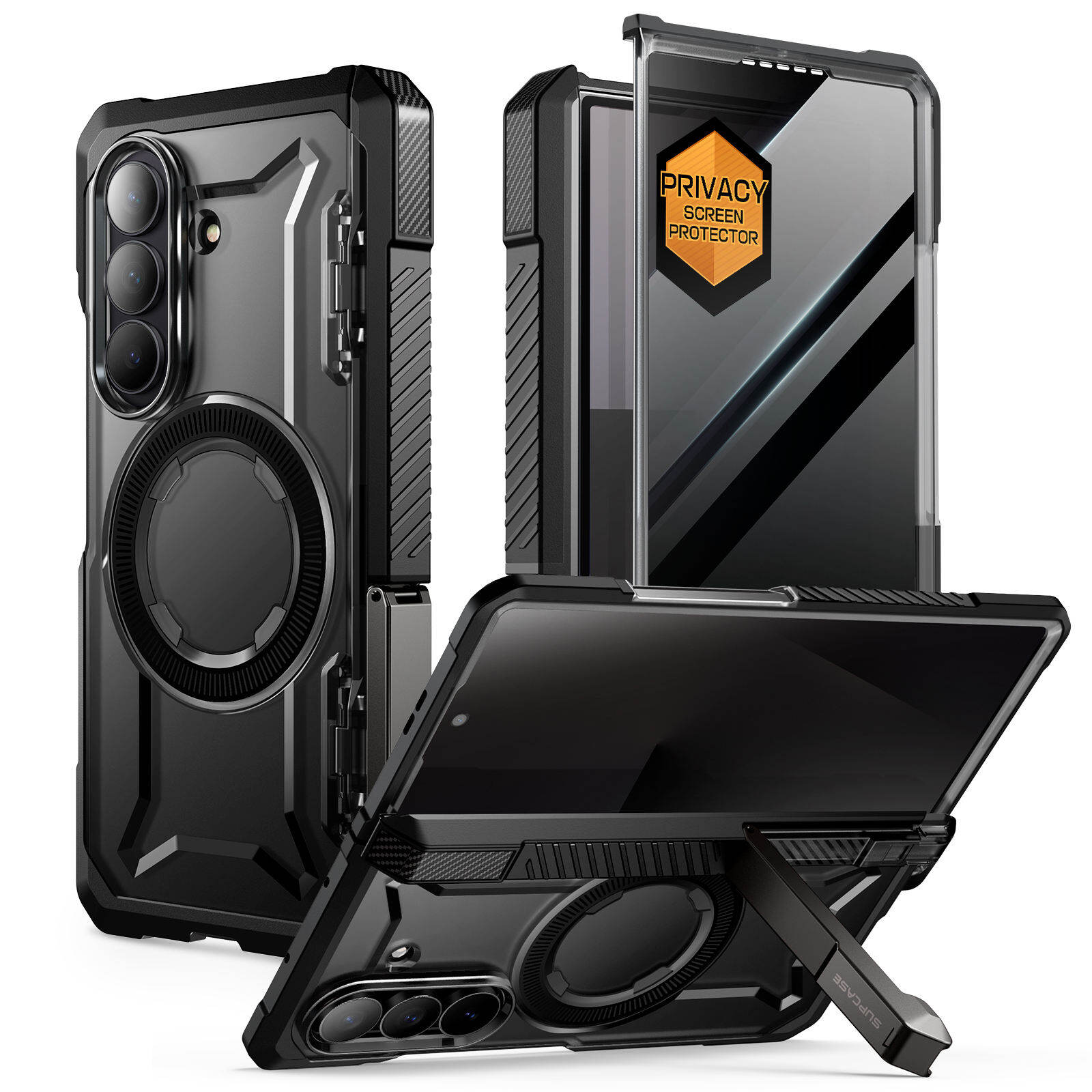 [SUPCASE for Samsung Galaxy Z Fold 7 Case with Kickstand UB Grip Compatible with MagSafe Built in Privacy Screen Protector Hinge Coverage Military Grade Protection Phone Case,Supcase Case for Samsung Galaxy Z Fold 7 with Ub Grip Stand, Compatible with Magsafe, Has a Built-In Screen Protector. Protects the Hinge Protects to Military Standard.,]