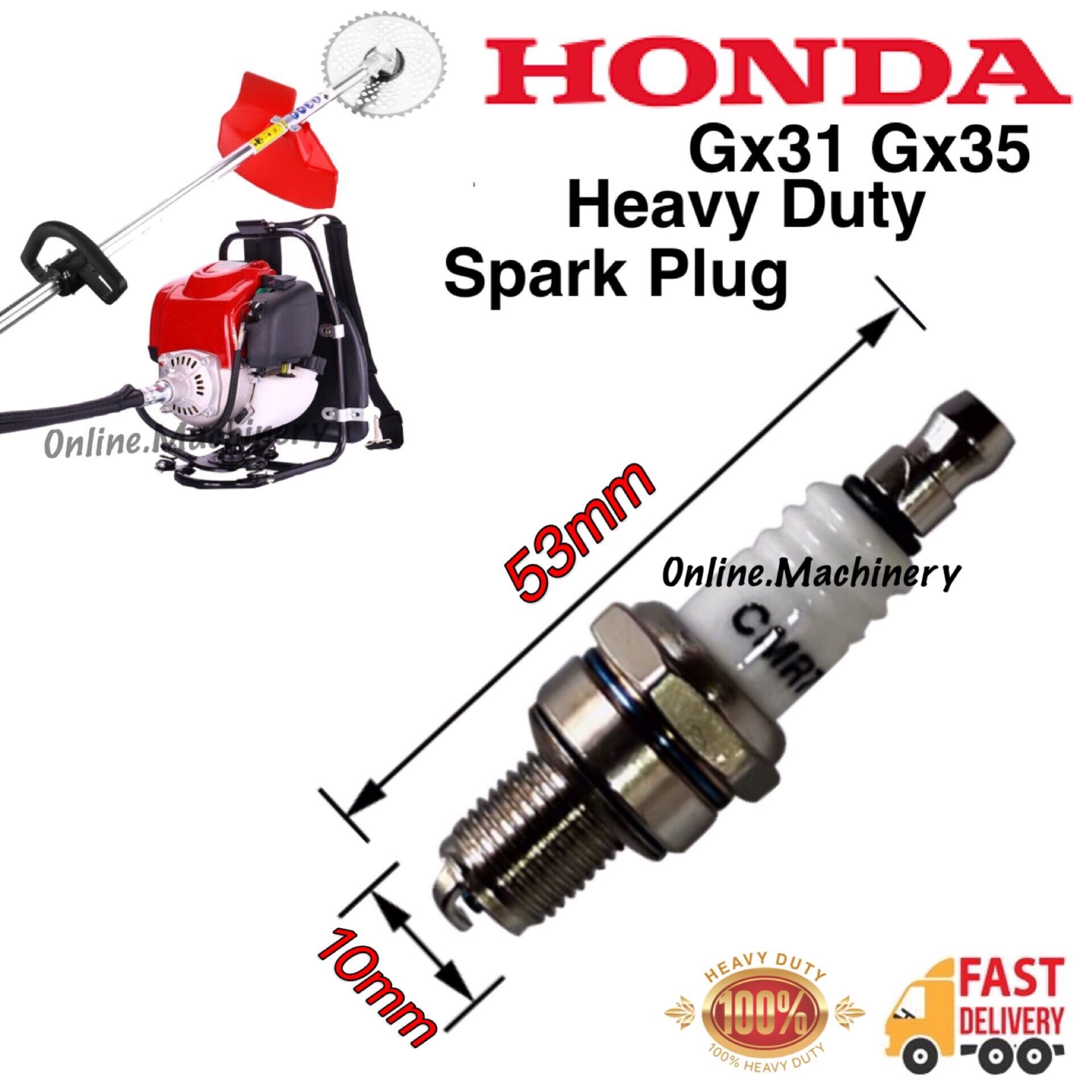 Spark plug Honda mesin rumput GX35 GX31 brush cutter grass cutter UMR435T UMIPOWER GX350 OGAWA