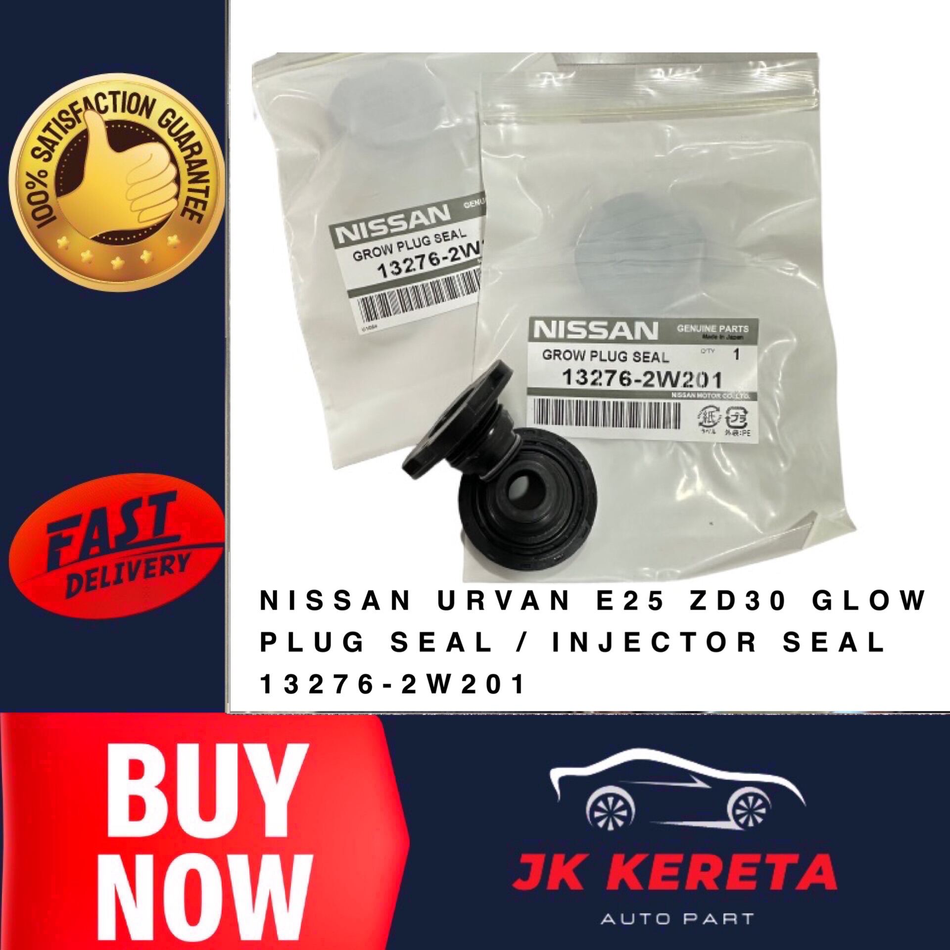 NISSAN URVAN E25 ZD30 GLOW PLUG SEAL / INJECTOR SEAL 13276-2W201 1 SET ...