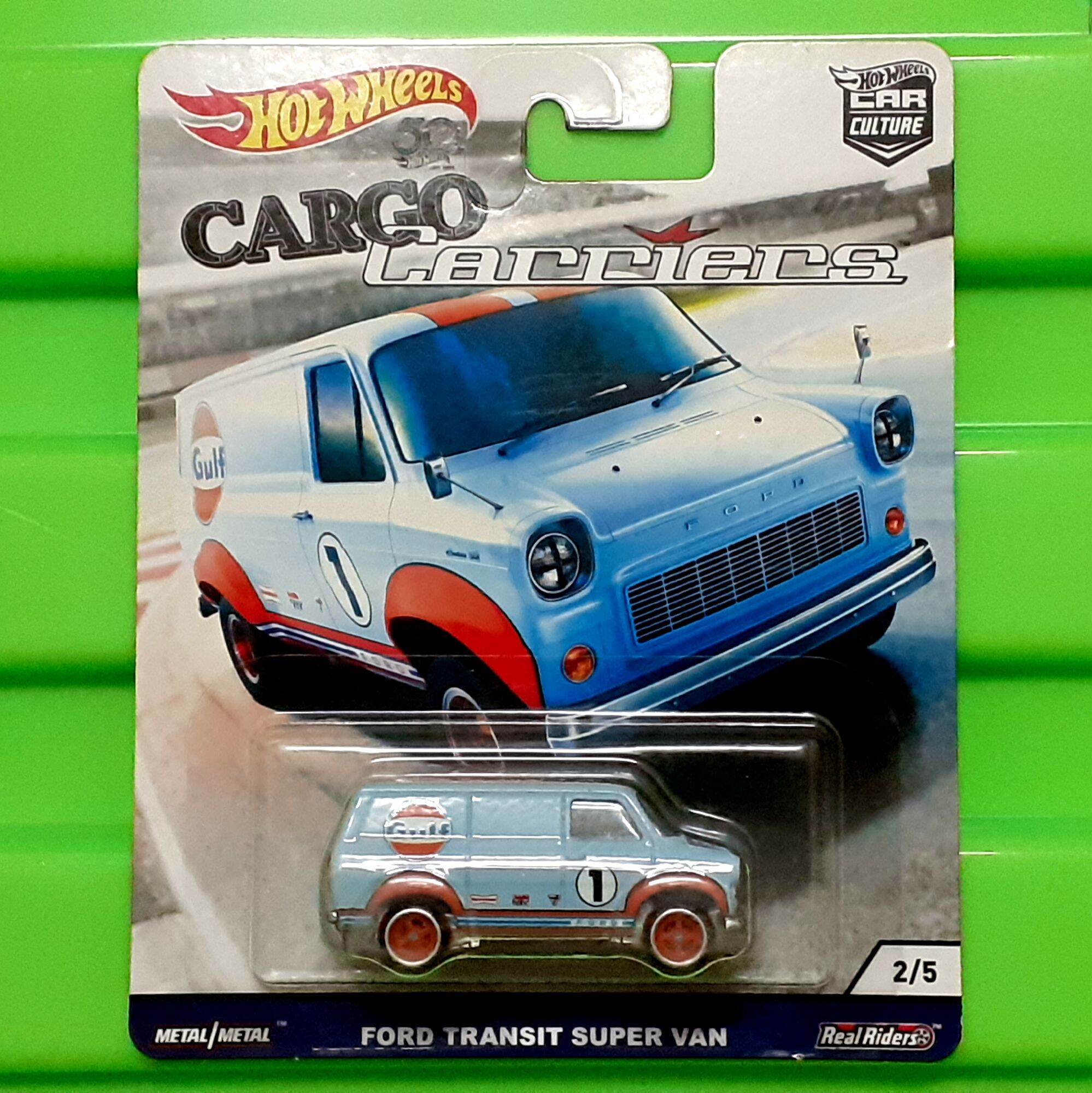 Hot Wheels CARGO CARRIER GULF FORD TRANSIT SUPER VAN Lazada