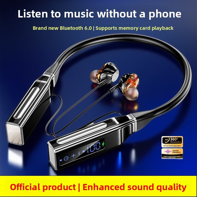 TOFON | Sport Wireless Bluetooth Headset Plug-and-Play MP3 Card Neck Wearing