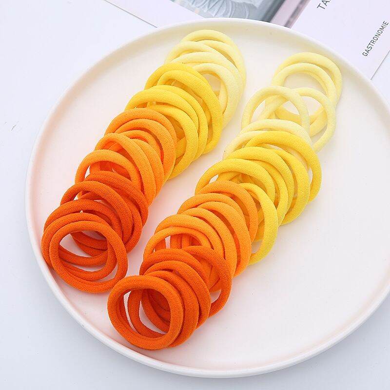 50PCS Big Tuala Hair bands Colourful Rubber Hair Ties Hairband Getah ...