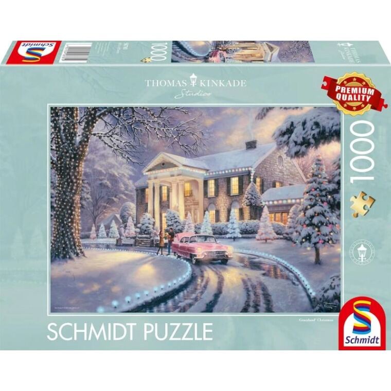 Schmidt Christmas Night Snow 1000 Piece Puzzle Educational Toy European Landscape Paper Material for Ages 14 And above Harga  160 Ringgit*Penghantaran Percuma