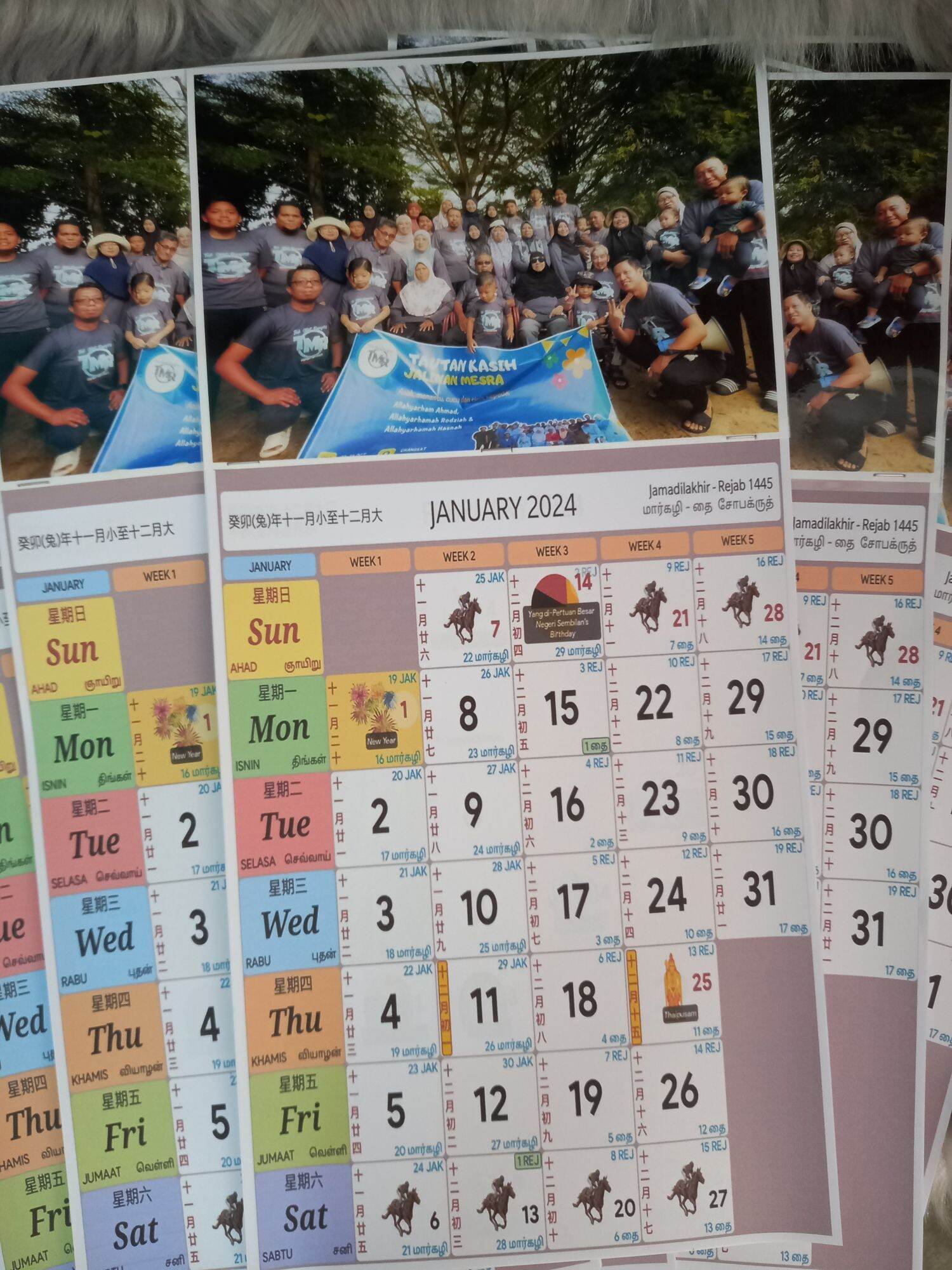 CALENDAR KUDA 2024 / KALENDAR BERGAMBAR 2024 Lazada