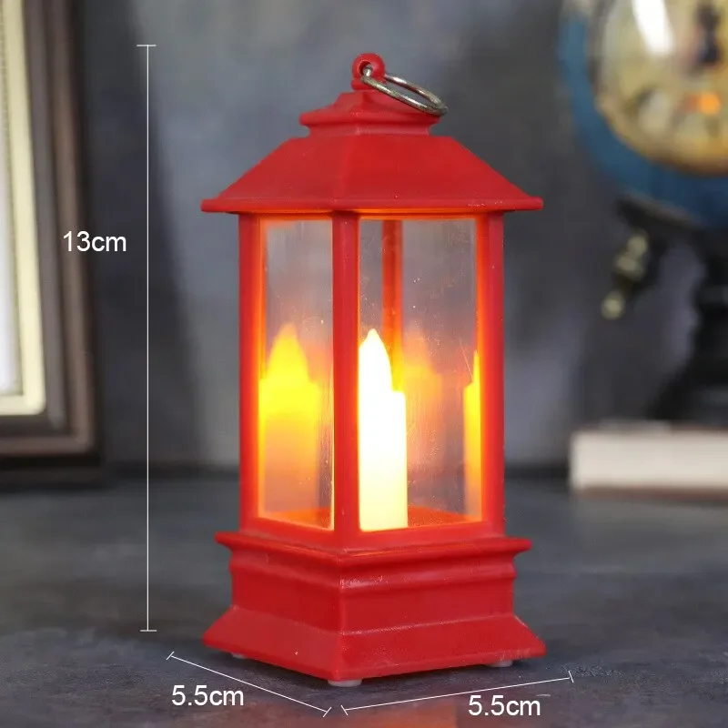Vintage LED Oil Lamp Night Light Battery Powered Warm White for Bedroom Decor Christmas Halloween Home Atmosphere Lighting