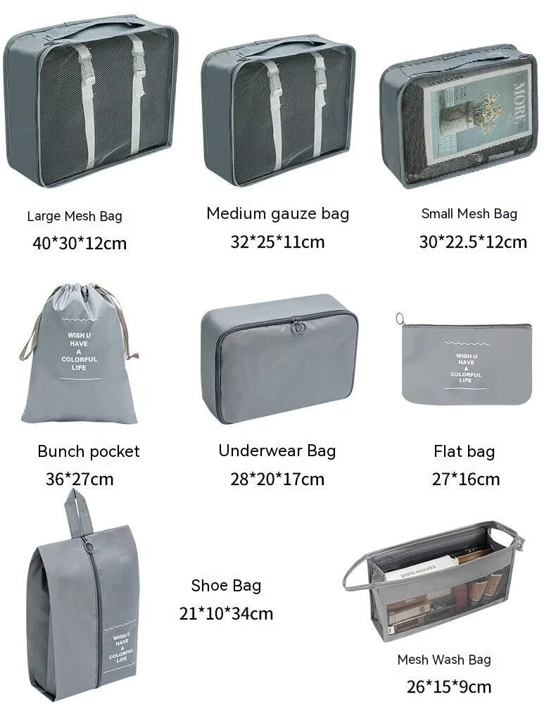 Set di cubi organizzatori per valigia, borse per bagagli viaggio_voghion.com