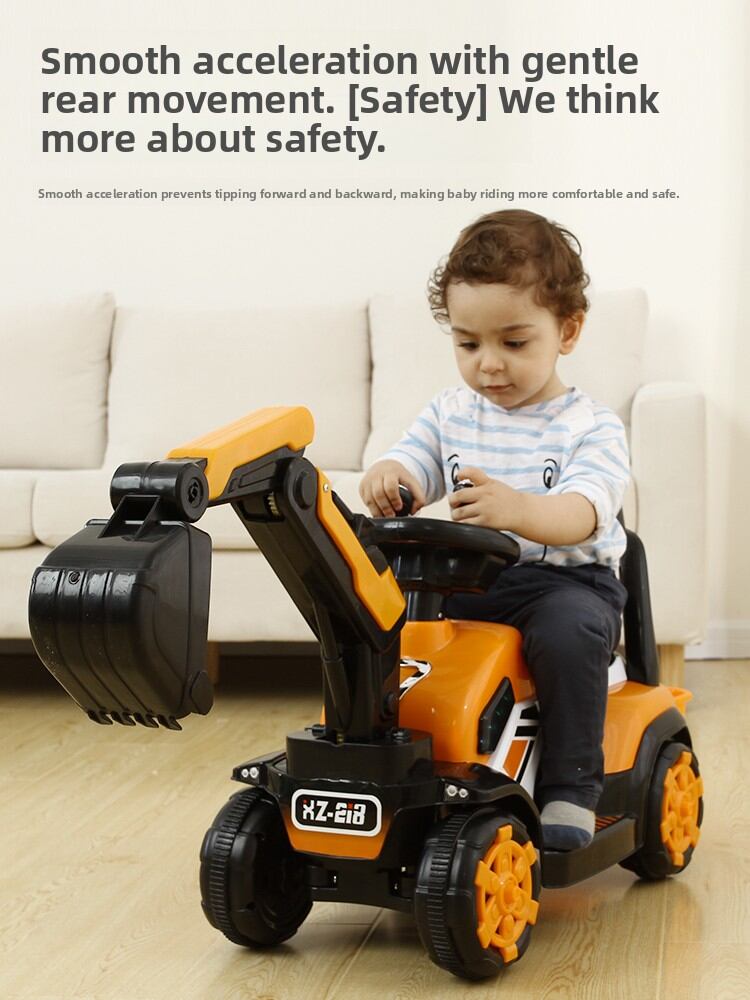 Large Size Electric Digger Toy Car for Children Boys Engineering Vehicle Remote Control Seatable Excavator Toy from China Harga  150 Ringgit*Penghantaran Percuma