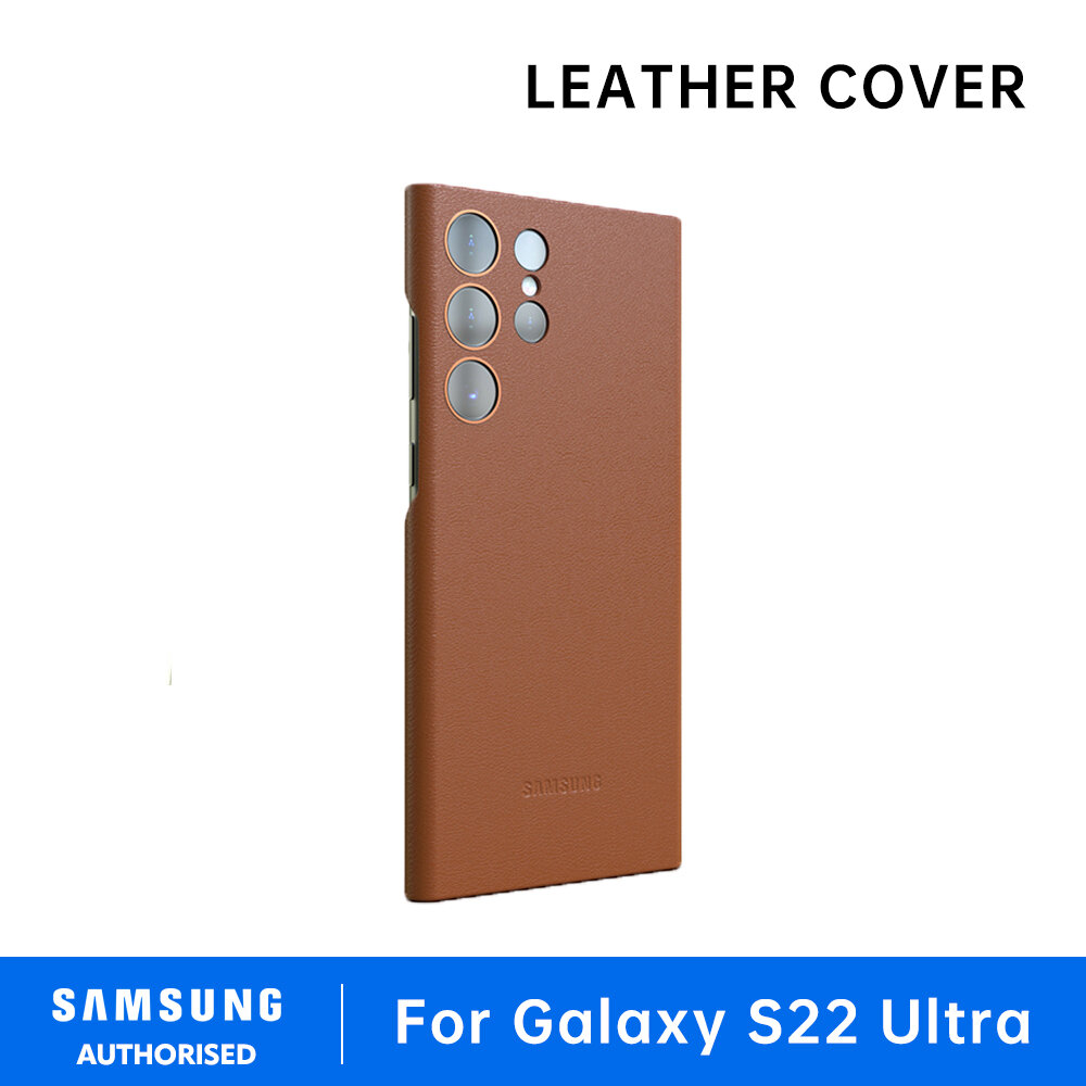 Original Leather Case For Samsung Galaxy S22 Ultra High Quality Soft Leather Cover Samsung Galaxy S22 Ultra Protector Shell & Box - Image 2