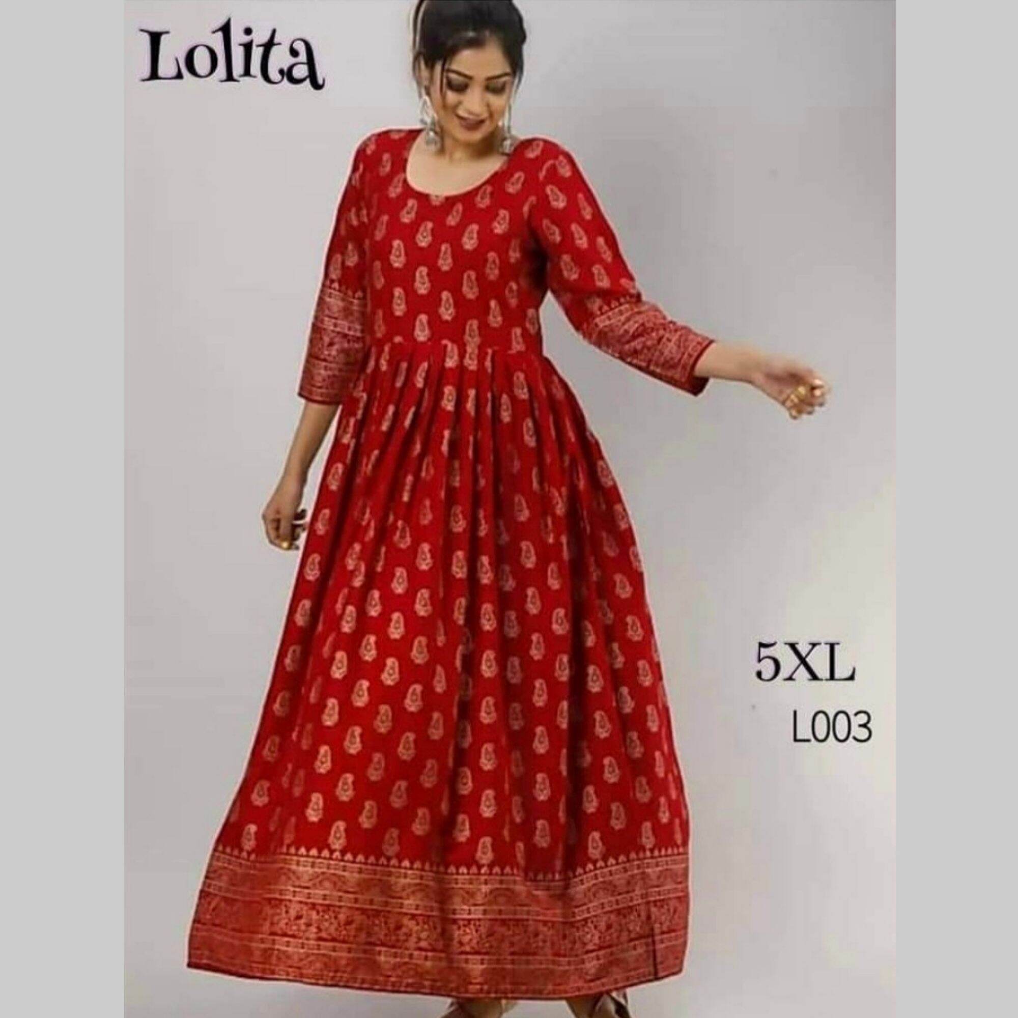 Lolita - Anarkali Plus Size Long Kurtis 