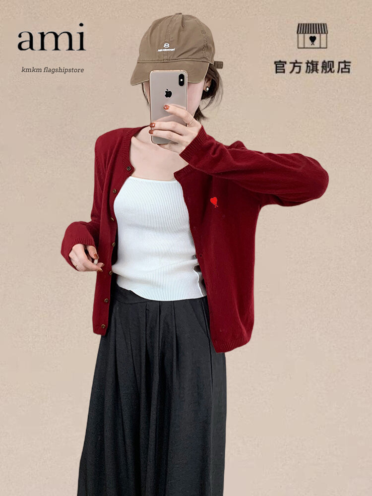 AMIKMKM Women's Fashionable Soft Knitted Early Autumn Open Cardigan Korean Style Slimming Warm Polyester Fiber Long Sleeve Top Harga  1,022 Ringgit*Penghantaran Percuma