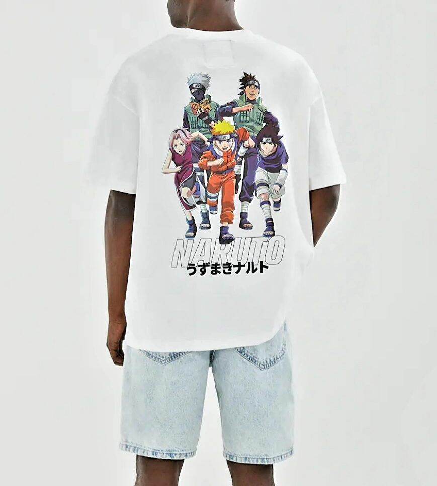 naruto t shirt pull and bear