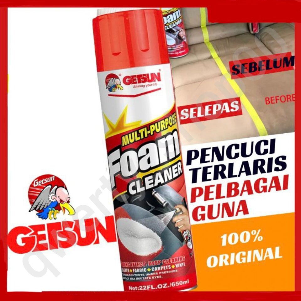 Getsun Multi Purpose Foam Cleaner 650ml Lazada