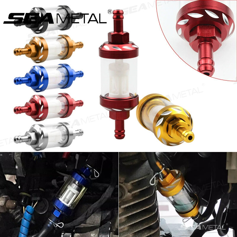 Seametal Hợp kim nhôm xe máy nhiên liệu gasolines Bộ lọc dầu nhớt ATV Dirt Bộ Lọc nhiên liệu phụ kiện
