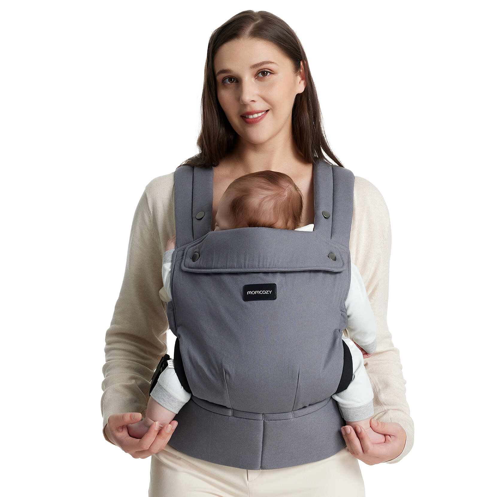 Momcozy địu em bé-tàu sân bay tiện dụng ấm cúng và nhẹ cho 7-44lbs dễ dàng để đưa vào lý tưởng cho việc nuôi dạy con cái rảnh tay tăng cường thắt lưng hỗ trợ purehug cho trẻ sơ sinh đến trẻ mới biết đi