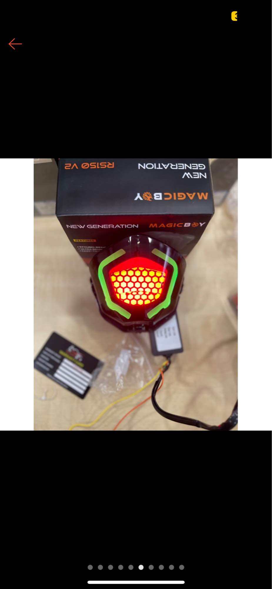 LED TAIL LIGHT(MAGIC BOY) RS150 V2 racing(RGB WITH REMOVE CONTROL). 