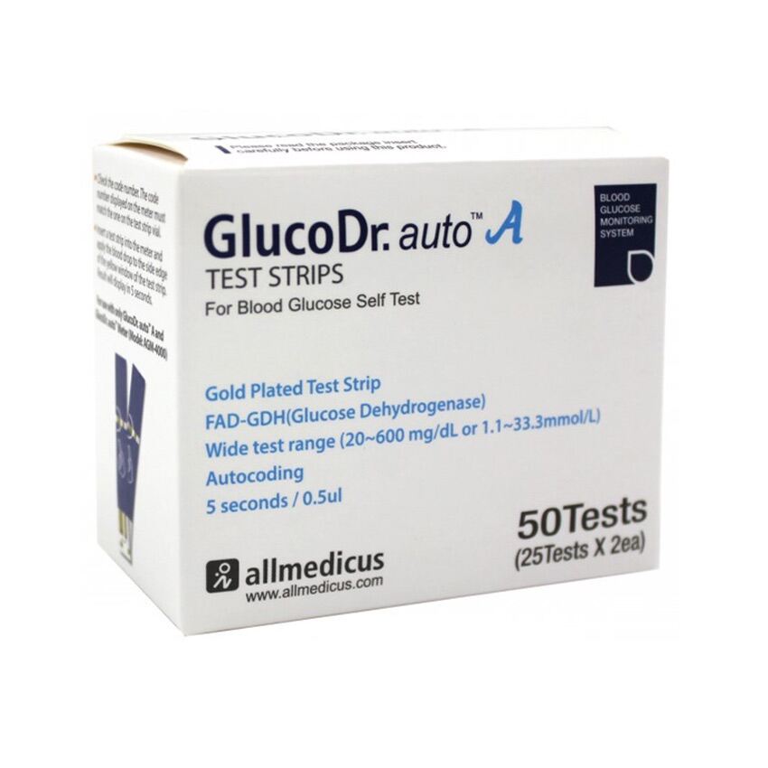 Glucometer GlucoDr. Meter set / Glucose Test Strips 2x25strips - 1box ...