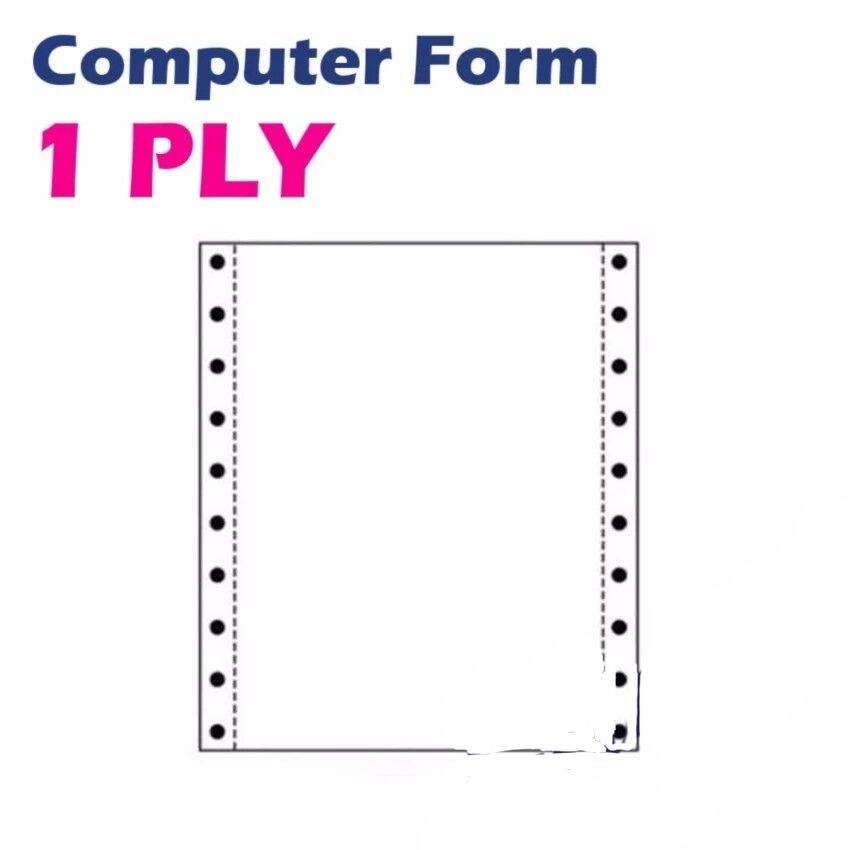 A4 9.5 x 11inch NCR Computer Paper Form Plain White Dot Matrix Printer Paper