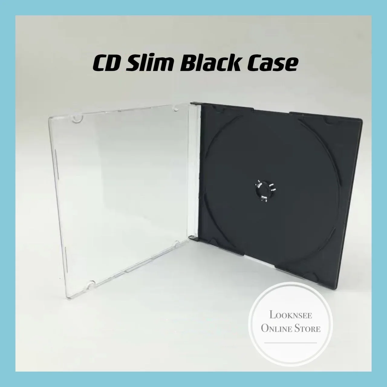 CD VCD DVD PS Single Disc Slim Casing Black (1 Disc)