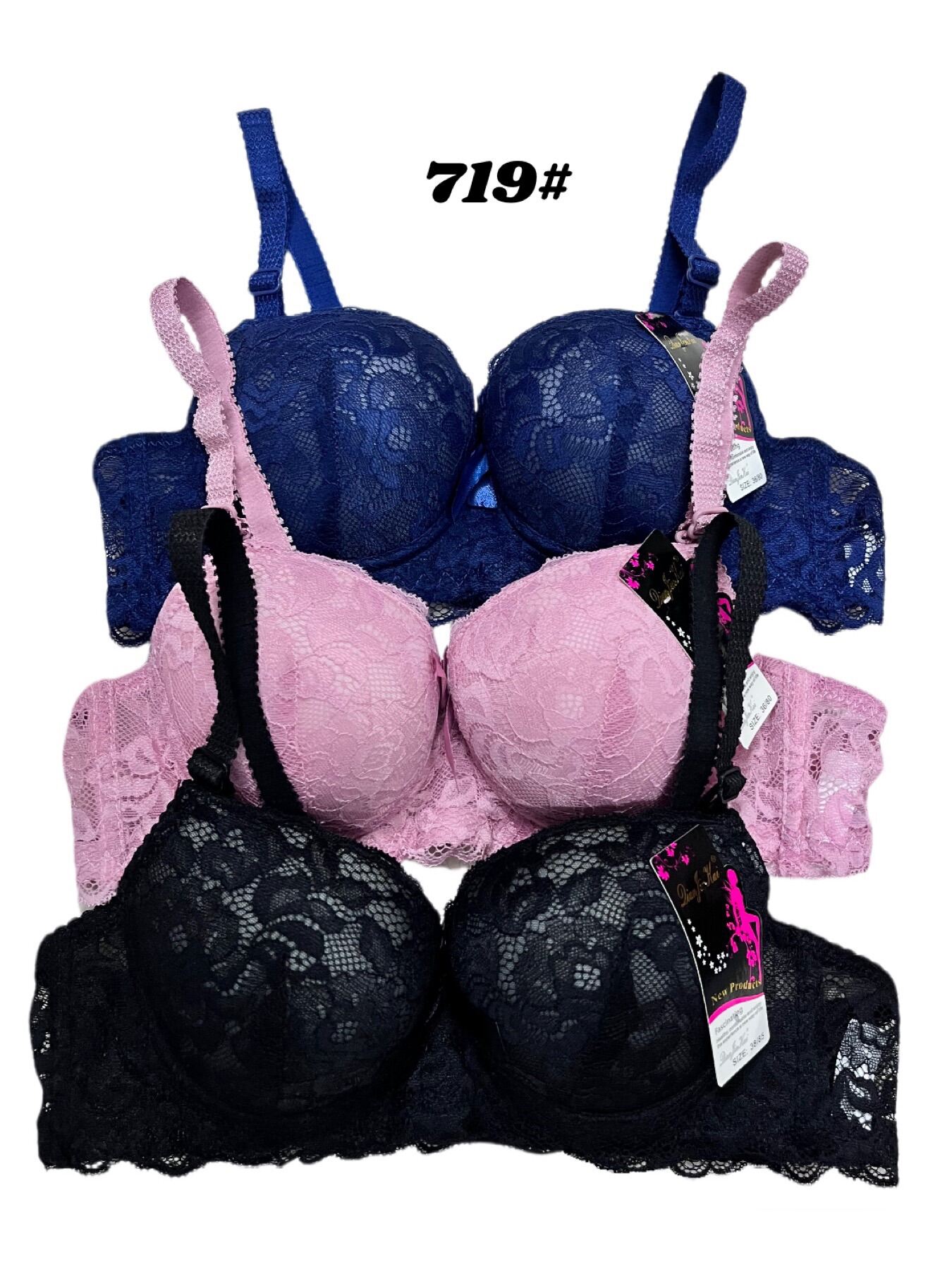 Women Lace Bra 34-40 Cup B With Wired Support @ Ready Stock KL