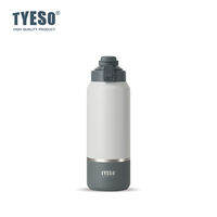 TYESO 319-C 01013 01-01014 01-01015ขวดเก็บความร้อนอัดลมกันความร้อนแบบสุญญากาศกระบอกน้ำเหล็กสแตนเลสสำหรับการเก็บความเย็นทำความสะอาดง่ายแบบถอดได้