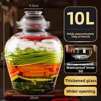 KuaKe | Food-Grade Pickling Jar Non-lead Thick Glass Sealed