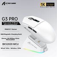 ATTACK SHARK | Lightweight Gaming Wireless Bluetooth Mouse With Charging Dock