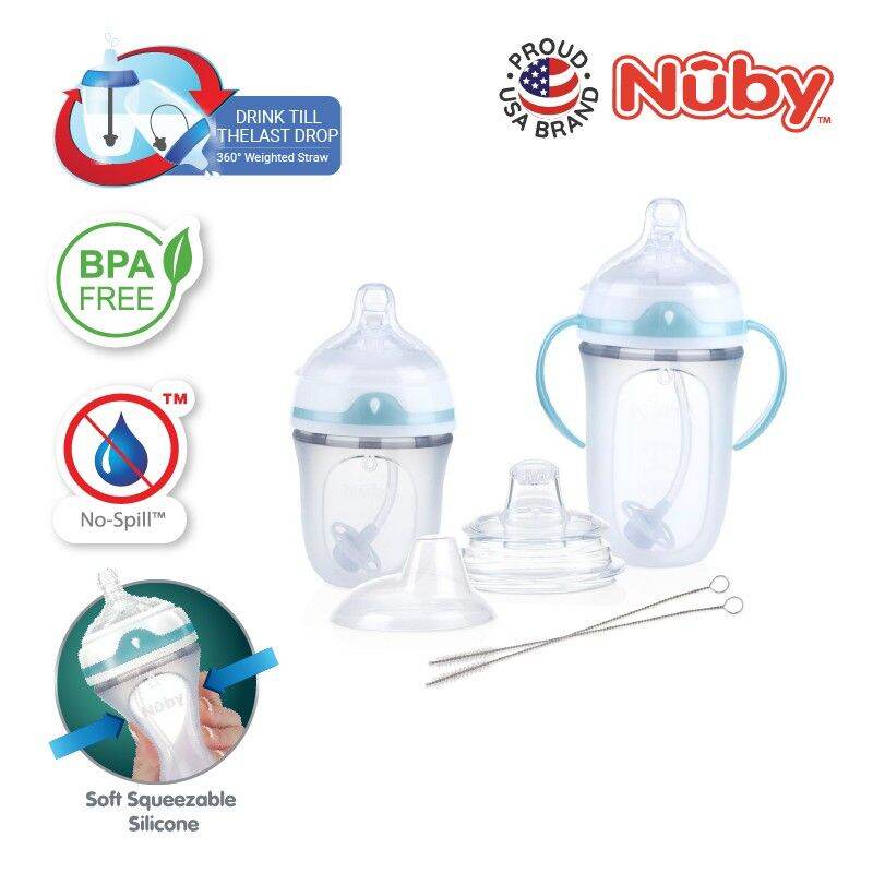 Nuby 360 Comfort Cup - Boy, 9oz, 2 Handles, Pack Of Maldives