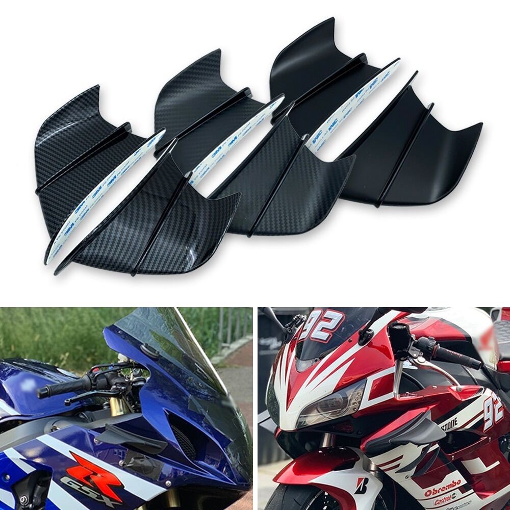 Motorcycle ABS Front Rear Side Winglets Aerodynamic Pair Sticker ...