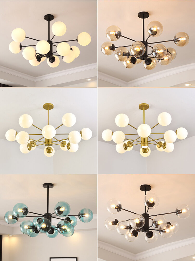 Northern Europe Chandelier Living Room Dining Room Bedroom Personality Creative Modern and Simple Elegant Household Led Magic Bean Molecular Lamps - Jenama N/A Harga 299 Ringgit*Penghantaran Percuma