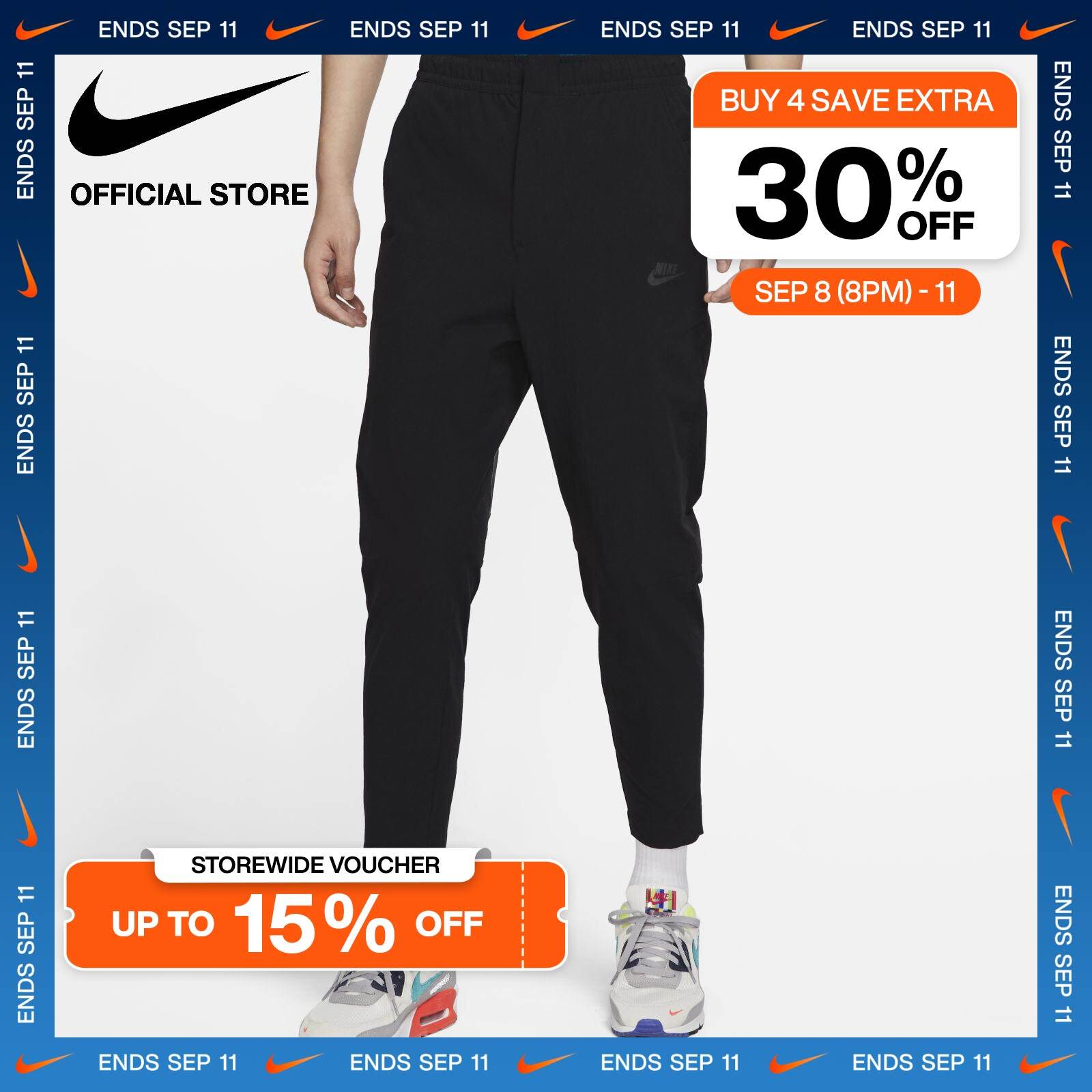Nike Men's Sportswear Woven Commuter Pants - Black