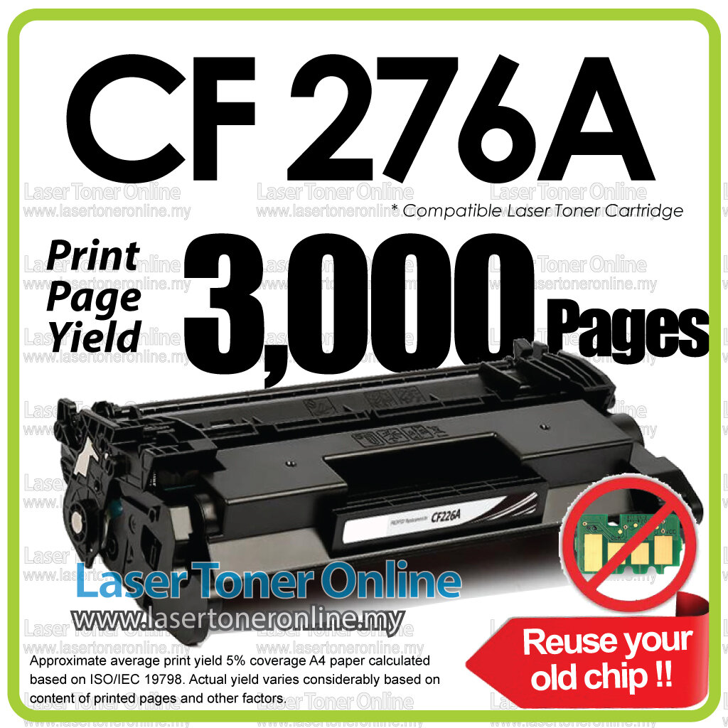Compatible to HP CF276A 76A CF 276A 276 Laserjet Pro MFP M404dn M404dw ...