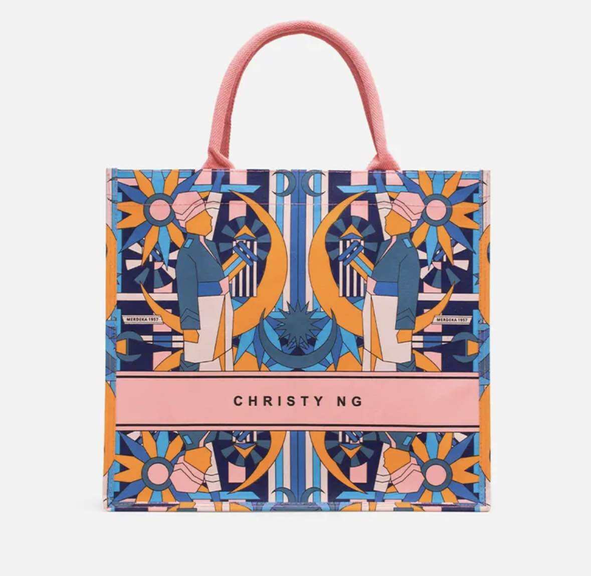 Christy Ng Merdeka 23 Grocery Tote (Large) Large Casual Tote