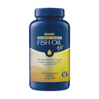 Gnc QUADRUPLE Strength Fish Oil (1200mg DHA & EPA) 240 Softgels（EXP:2028.12）