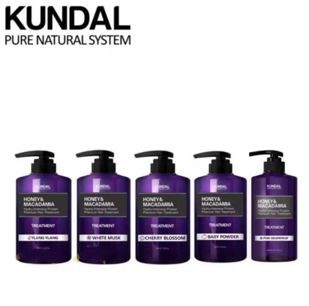 eco.artisan "SUPERPROMO" KUNDAL Honey&Macadamia Intensive Hair Treatment500ml (Ylang Ylang/White Musk/C. Blossom/Baby Powder