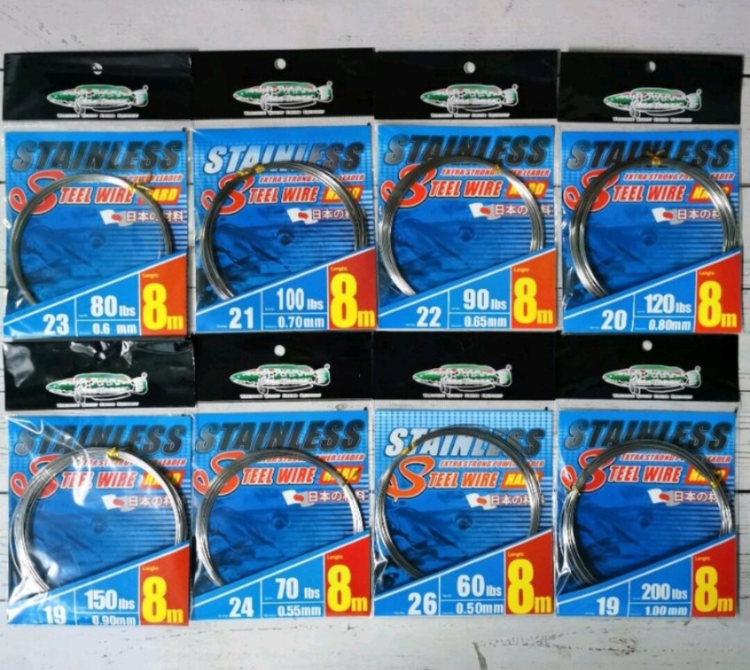 IKAN TOMAN STAINLESS STEEL FISHING WIRE SOFT / HARD LEADER