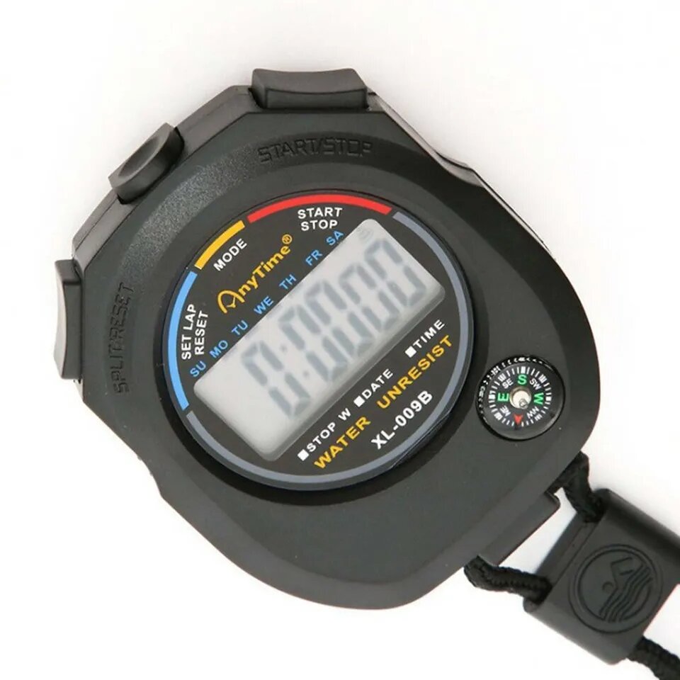 SPORT STOP WATCH LARGE DISPLAY WITH DATE TIME ALRAM FUNCTIONS.. 
