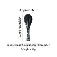 DALINGHU | Vintage Long-handle Ceramic Soup Spoon