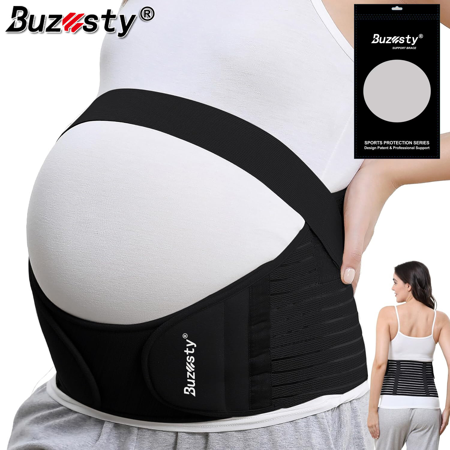 Buzesty Pregnancy Support Maternity Belt, Waist/Back/Abdomen Band, Belly Brace ราคา 245 บาท*ส่งฟรี