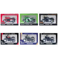 Kawasaki Motorcycle Miniature 1/64 Toy Cabin Hanging Ornament Collectible PVC Japanese Anime Themed Desk Decoration