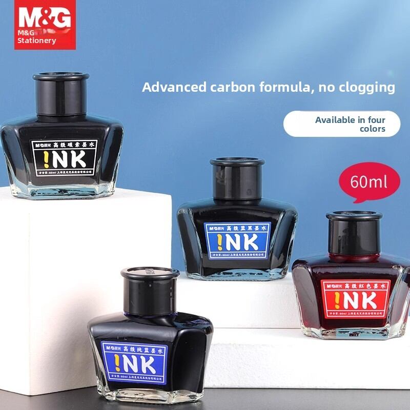 LFSHAONVXIN | Non-Carbon Ink for Students and Teachers - Black and Blue Ink - Smooth Flow - Non-Clogging - Bottle - Jenama LFSHAONVXIN Harga 16 Ringgit*Penghantaran Percuma