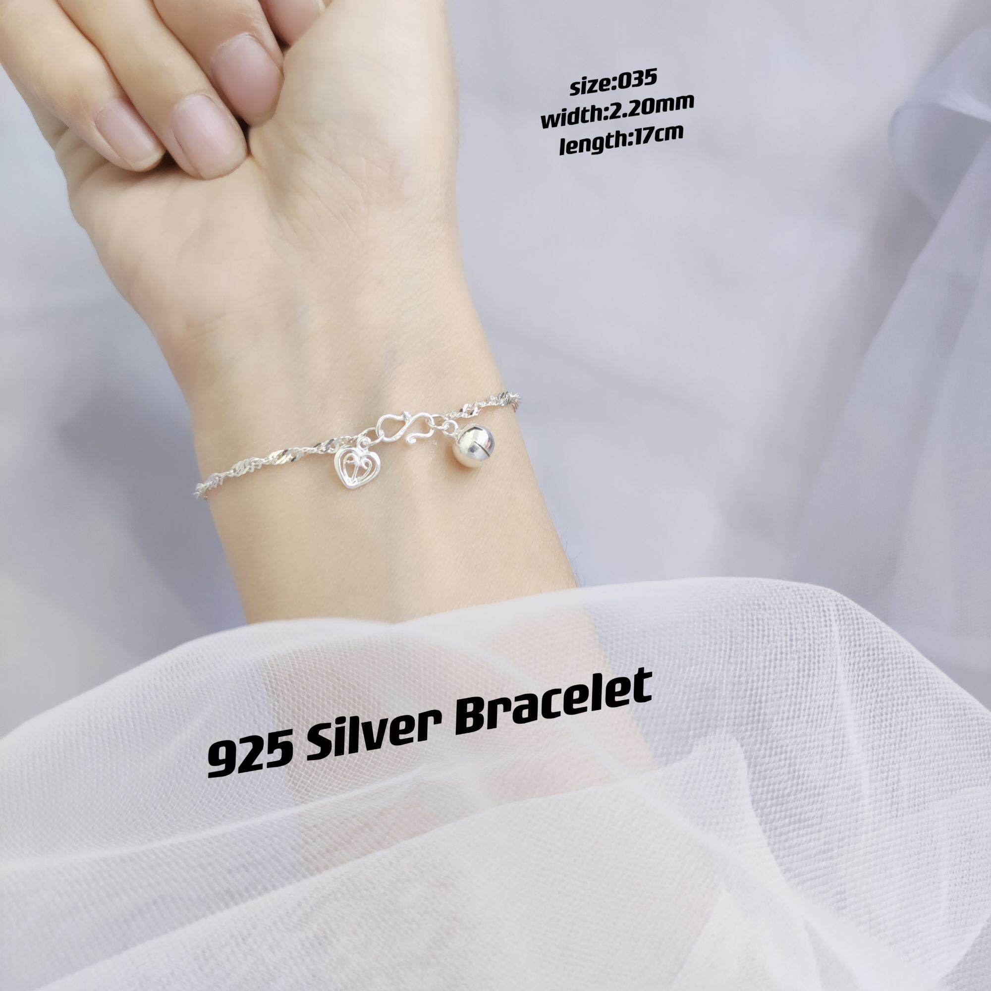 Bracelets for Girls, Silver Bracelet for Women, Sterling Silver Bracelet  for Women, Ladies 925 Sterling Silver Bracelet Exquisite Silver Double  Chain Bracelet Fashion Bracelet Ladies Silver Jewellery : Amazon.de: Fashion