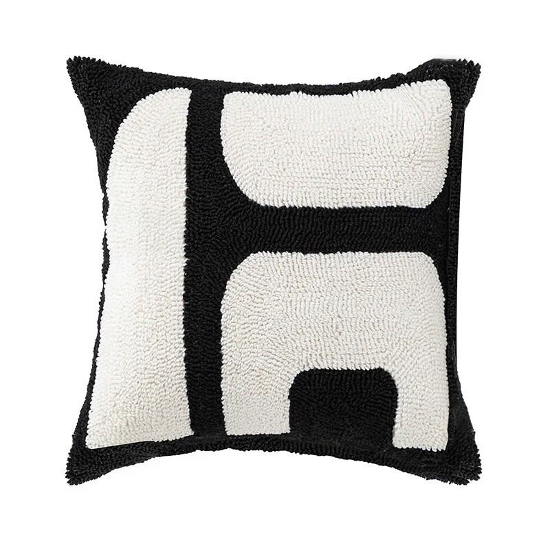 YOULI | Luxury Black and White Retro Pillow Covers for Living Room Sofa