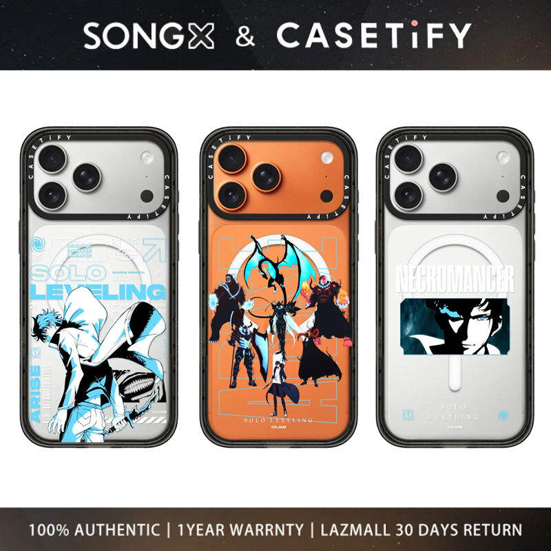 SONGX Casetify Acrylic Phone Case Co Branded Solo Leveling Case With Magsafe For iPhone 17 16 15 14 13 12 Pro Max/ iPhone 17 16 15 14 13 12 Pro/ iPhone 17 16 15 14 13 12/ iPhone 17Air