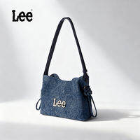 LEE Denim Nhẹ Nhàng tote nữ Túi Trọng Lượng Nhẹ Chất Lượng nhỏ cao Làm Việc Túi Đeo Vai Cho nữ công sở Cao Đẳng Cô Gái Của Phụ Nữ Totebags Thời Trang