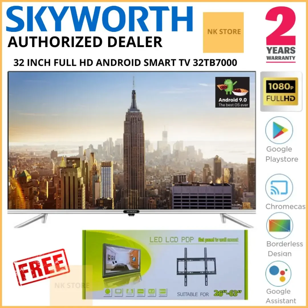 SKYWORTH 32 INCH DIGITAL FULL HD ANDROID SMART TV 32TB7000