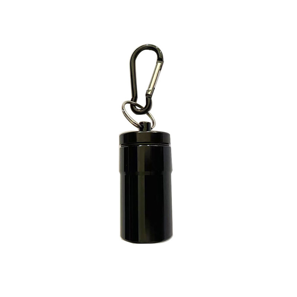 Windproof Aluminum Pocket Ashtray With Lid Portable Keychain Tube_voghion.com