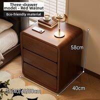 ZHUSHANXIA | Simple Storage Bedside Cabinet in Mid-century Style