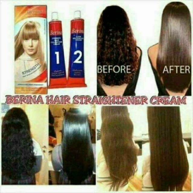 BERINA HAIR STRAIGHTENER CREAM（PELURUS RAMBUT） Lazada