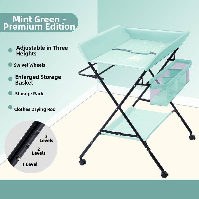 Multi-functional Foldable Diaper Changing Table