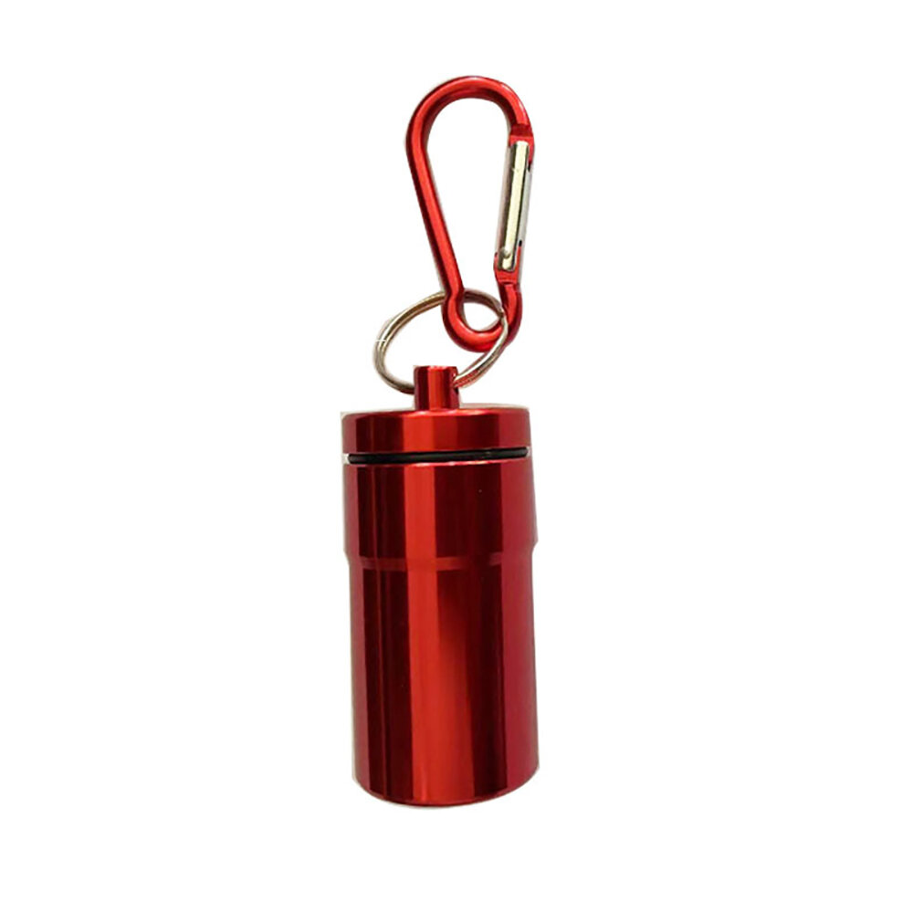 Windproof Aluminum Pocket Ashtray With Lid Portable Keychain Tube_voghion.com